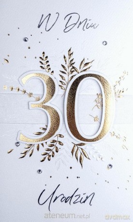 Karnet Urodziny 30