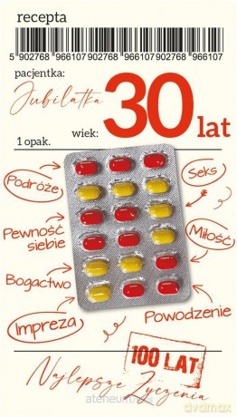 Karnet Urodziny 30 Gift-31