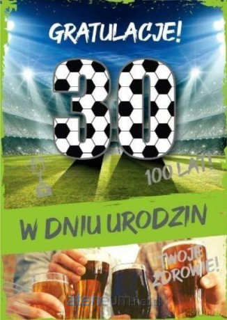 Karnet Urodziny 30 GM-815