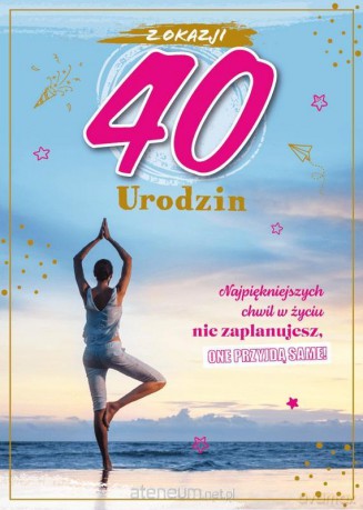 Karnet Urodziny 40