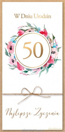 Karnet Urodziny 50