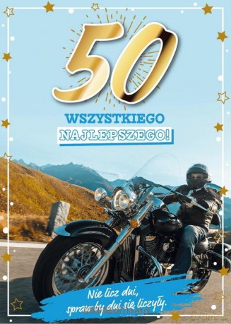 Karnet Urodziny 50