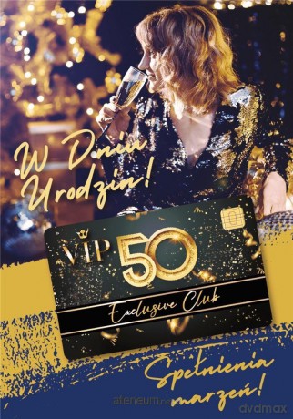 Karnet Urodziny 50 Gift-M