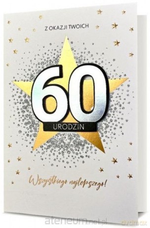 Karnet Urodziny 60