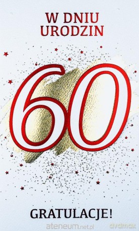 Karnet Urodziny 60