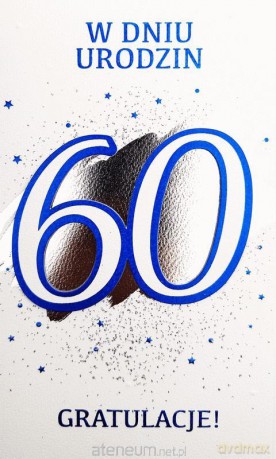 Karnet Urodziny 60