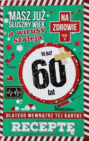 Karnet Urodziny 60 JCX - 005