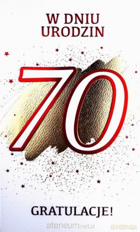 Karnet Urodziny 70