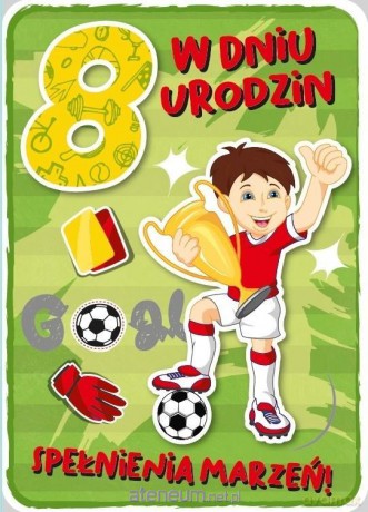Karnet Urodziny 8 GM-697