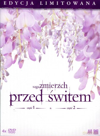 Zmierzch 4: Przed Świtem - Części 1+2 [BOX] [4DVD]+[KARTY]