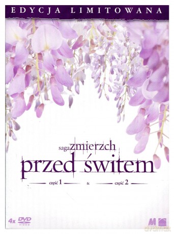 Zmierzch 4: Przed Świtem - Części 1+2 [BOX] [4DVD]+[KARTY]