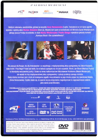 Komisarz blond i oko sprawiedliwości [DVD]
