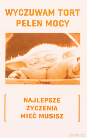 Karnet Urodziny Star Wars Baby Yoda
