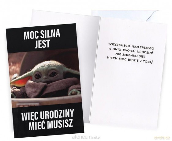 Karnet Urodziny Star Wars Baby Yoda