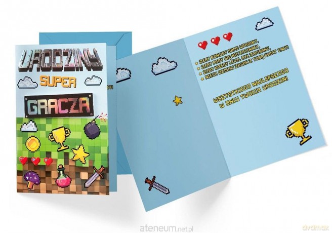 Karnet Urodziny super gracza