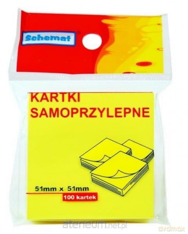 Karteczki samoprzylepne 51x51mm 100 szt