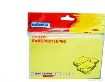 Karteczki samoprzylepne 76x127mm 100 szt