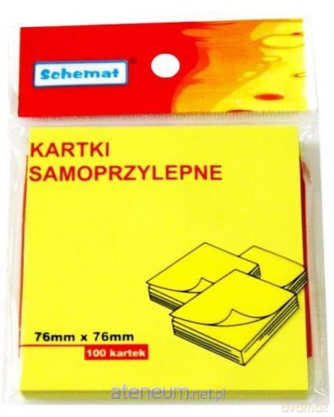 Karteczki samoprzylepne 76x76mm 100 szt
