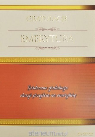 Kartka Emerytura Gratulacje! TK10