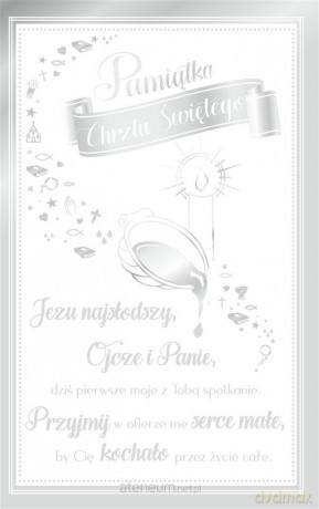 Kartka okolicznościowa Chrzest CH08