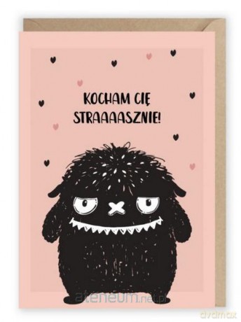 Kartka okolicznościowa Kocham Cię strasznie K027
