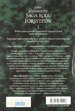 Saga rodu Forsyte'ów (Tom 1) (pocket)  - John Galsworthy [KSIĄŻKA]