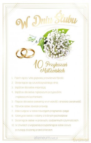 Kartka okolicznościowa Ślub S30