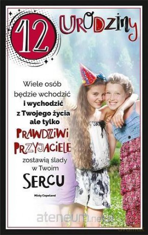 Kartka okolicznościowa Urodziny 12 U98
