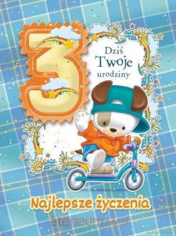 Kartka okolicznościowa Urodziny 3 MF03