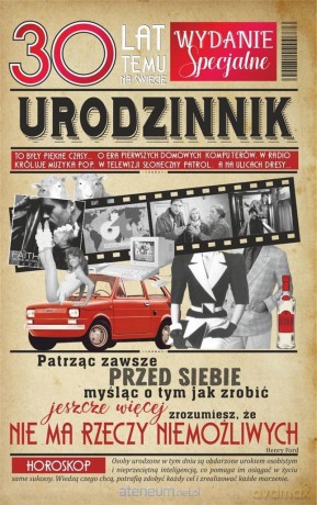 Kartka okolicznościowa Urodziny 30 U45