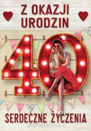 Kartka okolicznościowa Urodziny 40 MF31