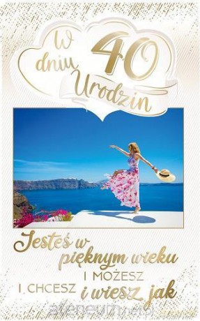 Kartka okolicznościowa Urodziny 40 PS15