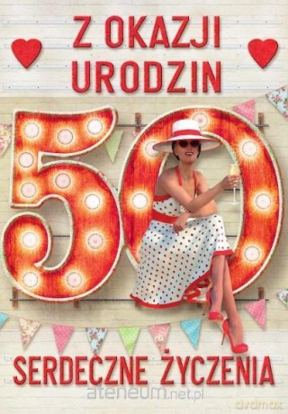 Kartka okolicznościowa Urodziny duża 50 TDF25