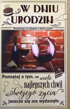 Kartka okolicznościowa Urodziny U62