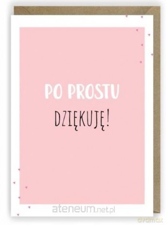 Kartka okolicznościowa, eko koperta Dziękuję K001
