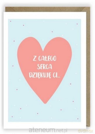 Kartka okolicznościowa, eko koperta Dziękuję K004