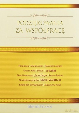 Kartka Podziękowania za współpracę TK09