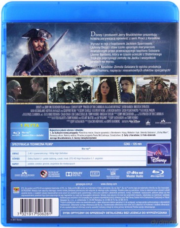 Piraci z Karaibów: Zemsta Salazara [Blu-Ray]