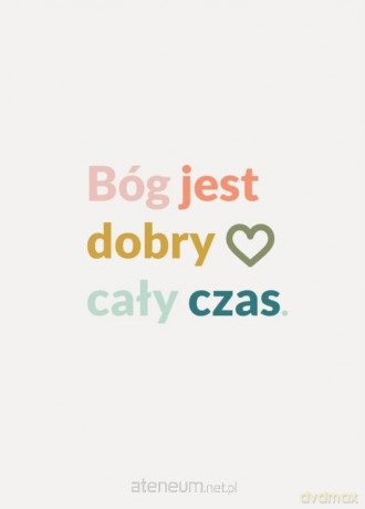 Kartka składana - Bóg jest dobry