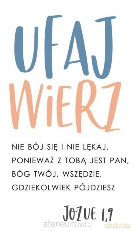 Kartka składana - Ufaj wierz