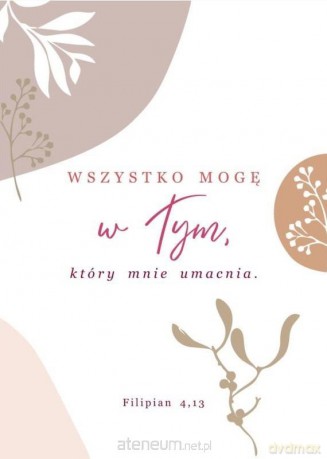 Kartka Składana - Wszystko mogę w Tym