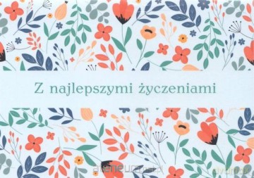 Kartka składana - Z najlepszymi życzeniami