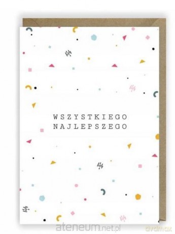 Kartka urodzinowa, eko koperta K018