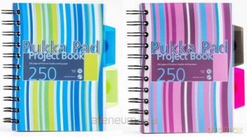 Kołozeszyt A6/250K linia Project Book (3 szt) PUKKA