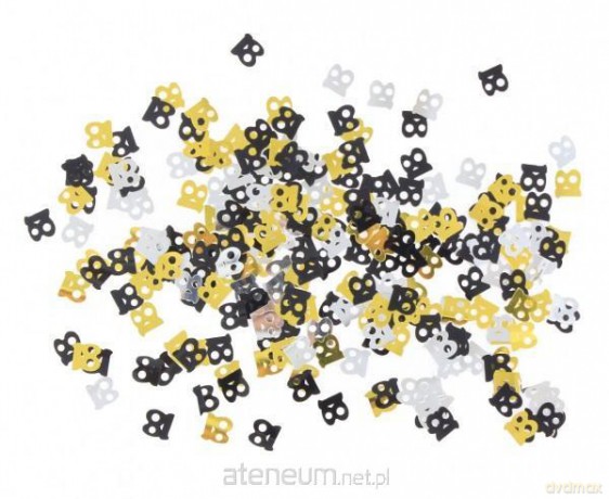 Konfetti foliowe B&C cyferka 18 MIX