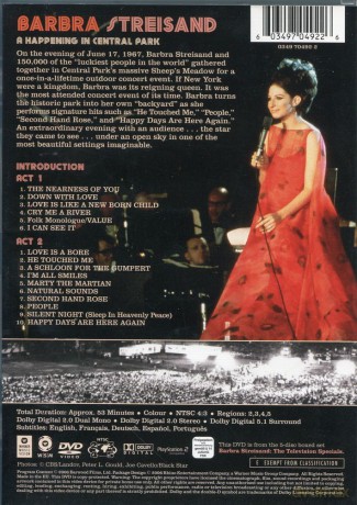 Barbra Streisand: A happening in Central Park [DVD]