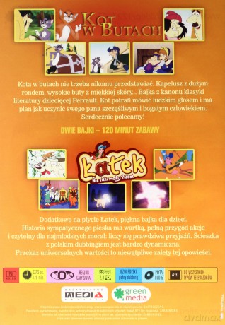 Kot w butach + Łatek -  nie taki mały piesek [DVD]