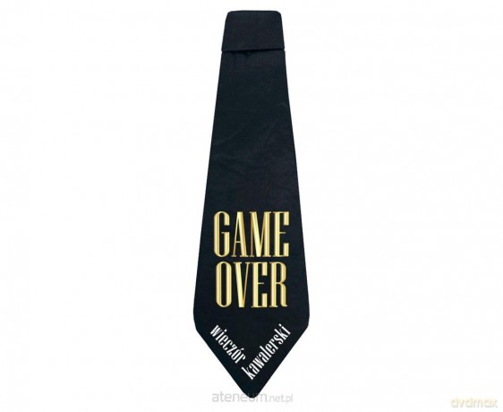 Krawat Game Over 10x32 cm
