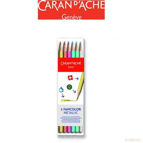 Kredki Fancolor Metallic 6 szt