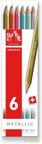 Kredki Fancolor Metallic 6 szt
